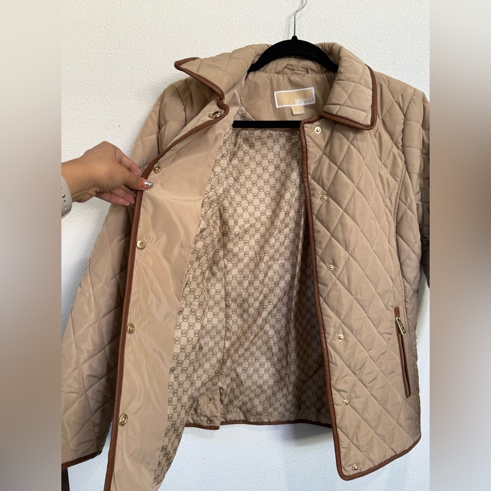 Michael Kors Tan MK Monogram Jacket - Picture 5 of 11